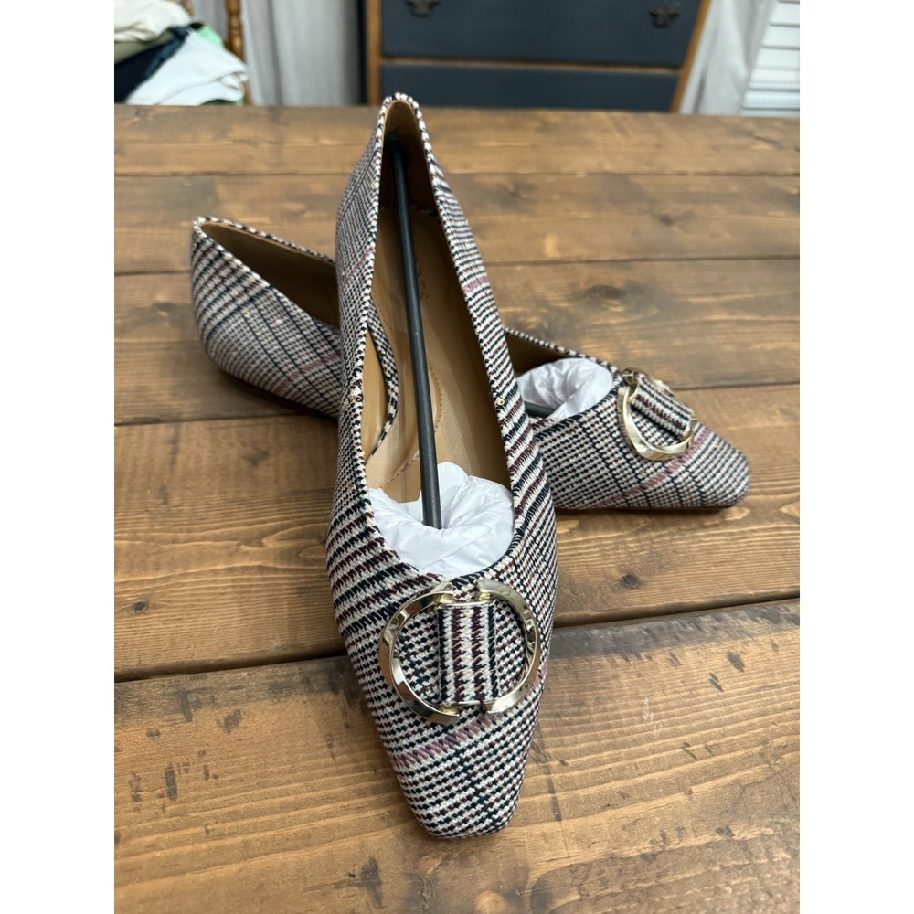 Talbots Whitley Ornament Ballet Flats In Ivory Size 10 New In Box